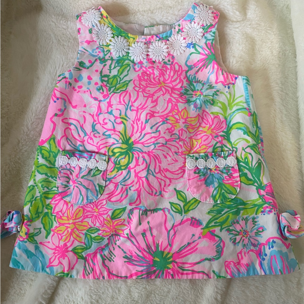 Lilly Pulitzer 3-6 months dress worn once for pictures new amazing condition